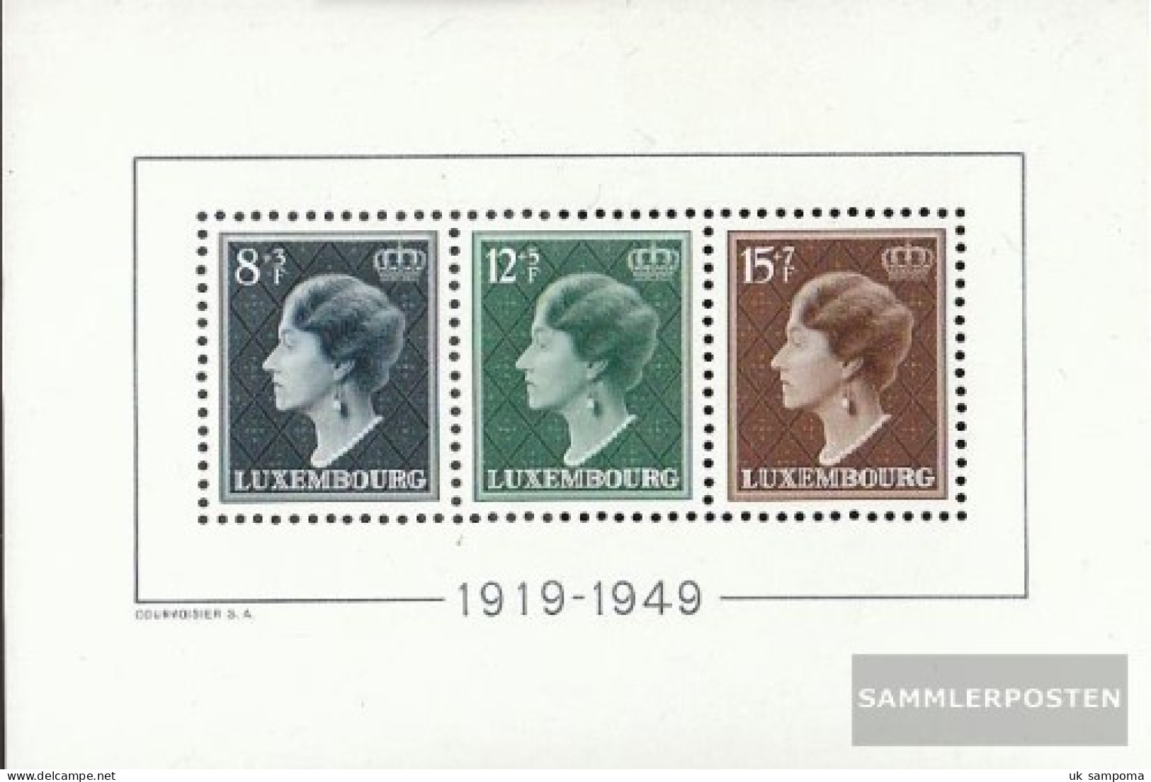 Luxembourg Block7 (complete Issue) Unmounted Mint / Never Hinged 1949 Jubilee - Blocs & Feuillets