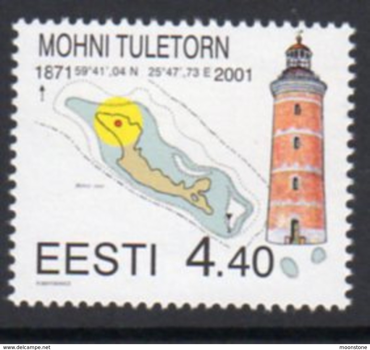 Estonia 2001 Mohni Lighthouse, MNH, Ref. 26 - Lighthouses