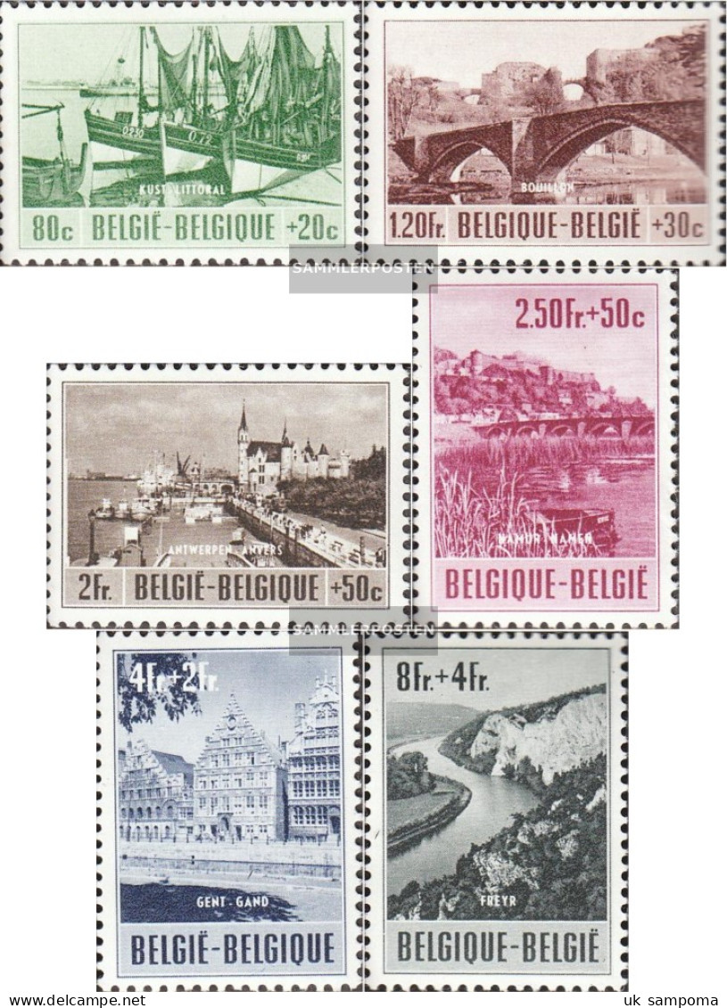 Belgium 967-972 (complete Issue) Unmounted Mint / Never Hinged 1953 Tourism - Unused Stamps