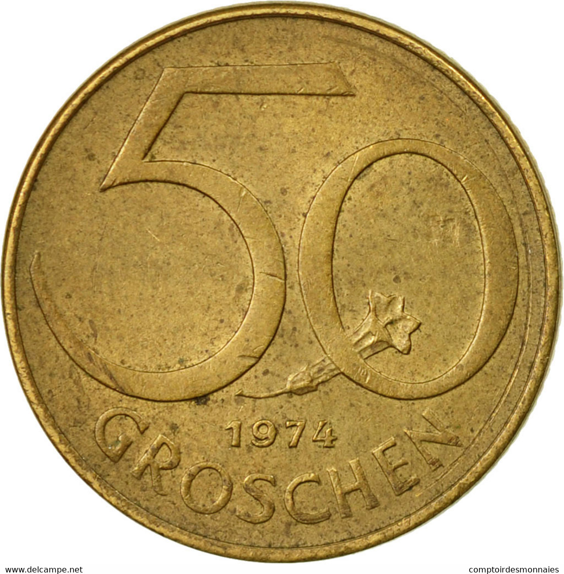 Monnaie, Autriche, 50 Groschen, 1974, TB+, Aluminum-Bronze, KM:2885 - Autriche