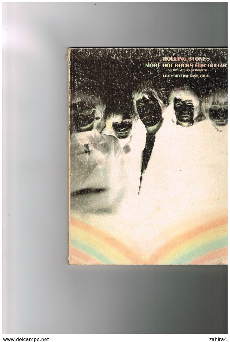 Partition Rolling Stone More Hot Rocks For Guitar Big Hifs & Fazed Cookie Lead Rhythm Bass Vocal Arranged By John Clausi - Musique