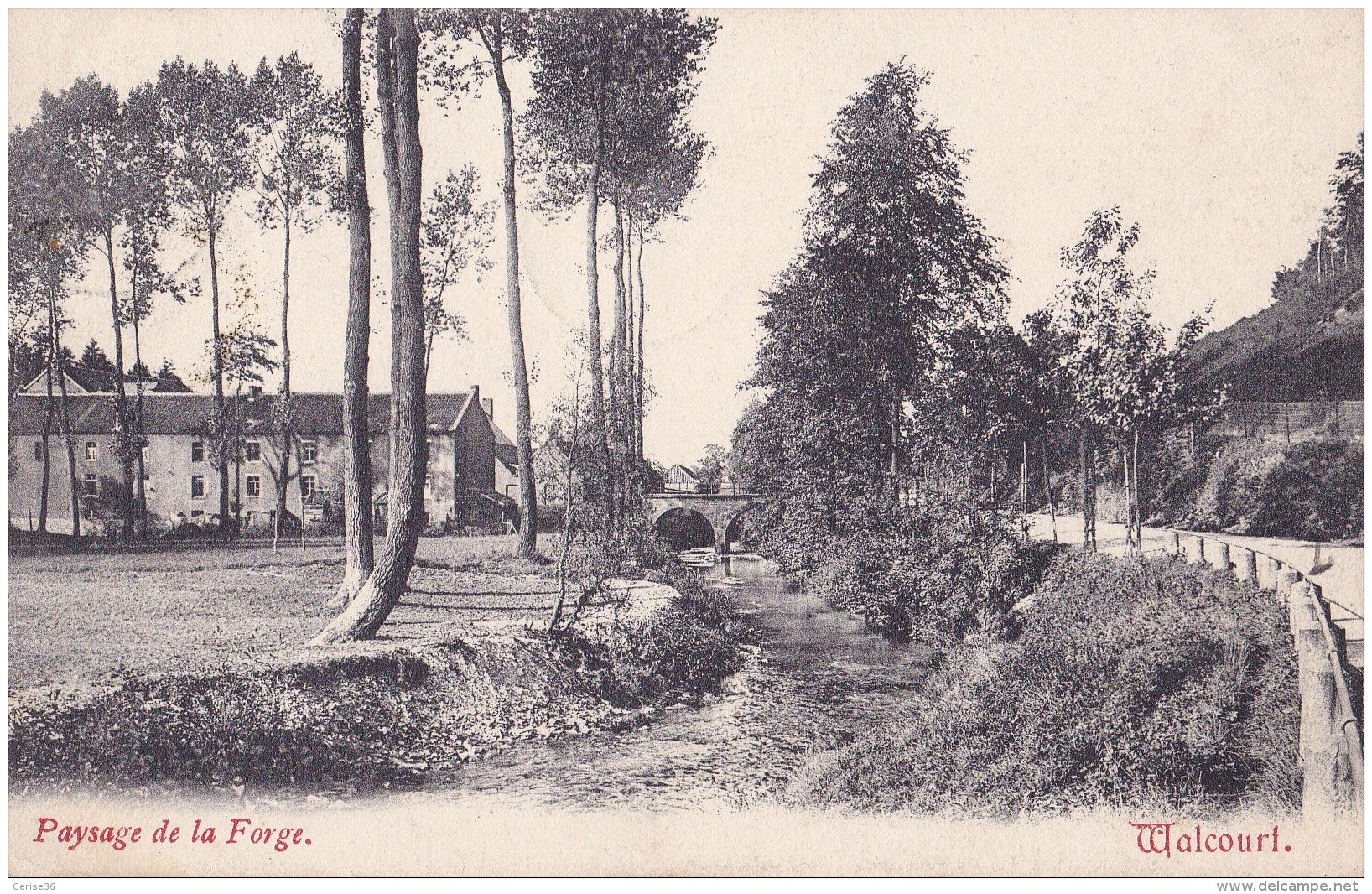 Walcourt Paysage De La Forge Circulée En 1908 - Walcourt