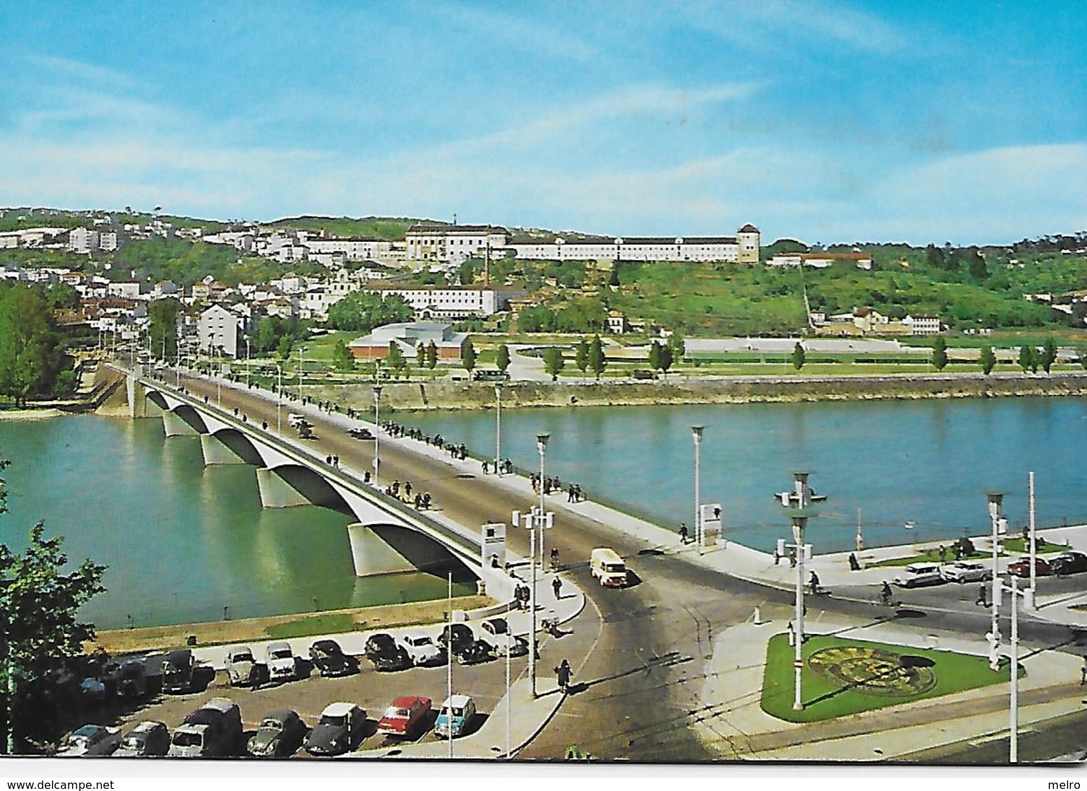 PORTUGAL- Coimbra - Ponte Sobre O Mondego .Ao Fundo O Convento De Santa Clara. - Coimbra