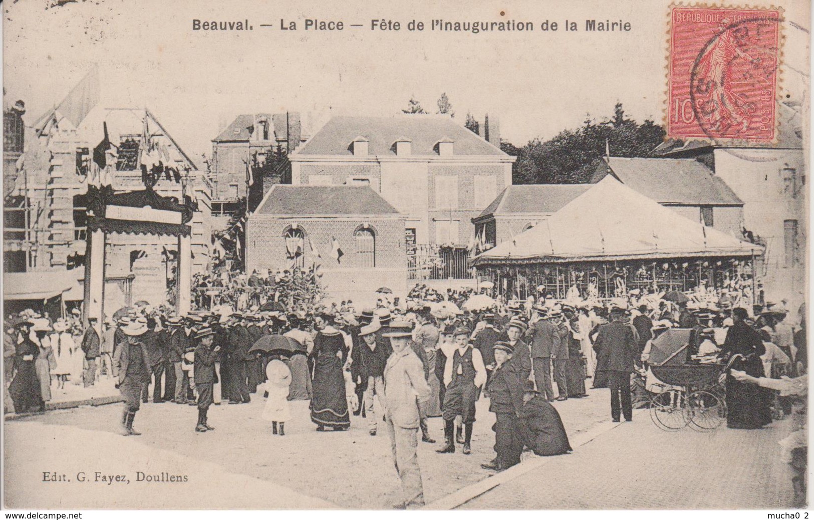 80 - BEAUVAL - FETE DE L'INAUGURATION DE LA MAIRIE - Beauval