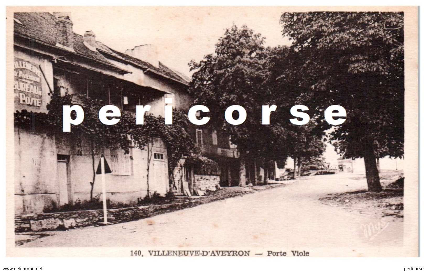 12  Villeneuve D'Aveyron  Bureau De Poste Porte Viole - Autres & Non Classés