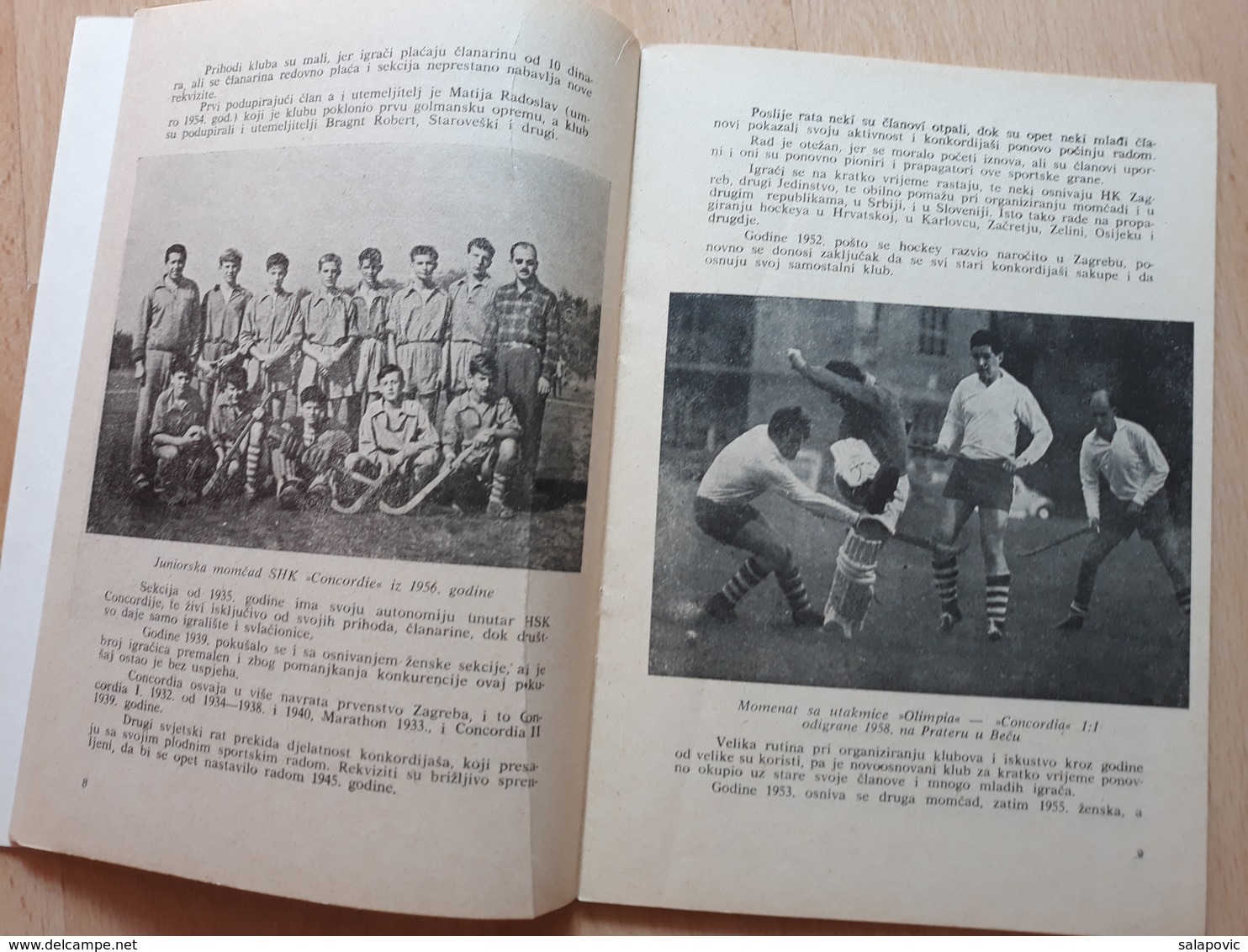 30 GODIŠNJICA SHK CONCORDIA 1932 - 1962, FOOTBALL CLUB - Libri