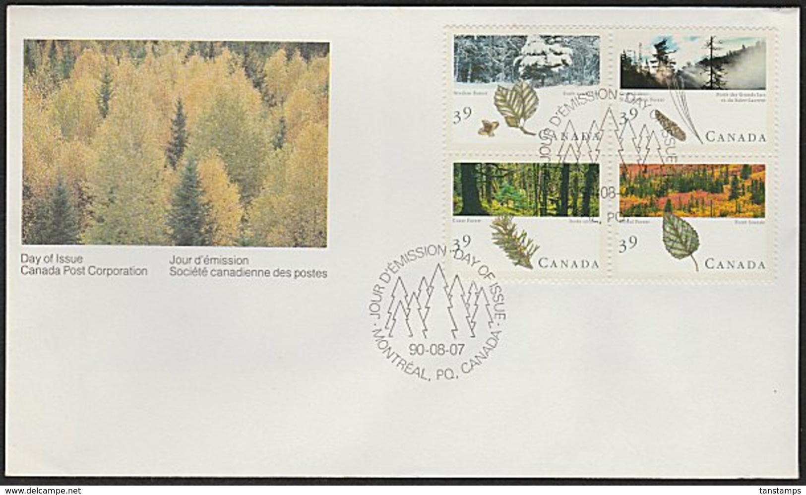 CANADA 2007 FORESTRY FDC - 2001-2010