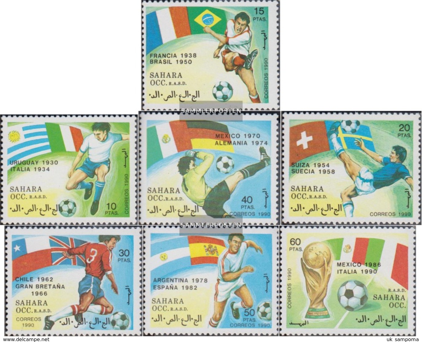 Sahara Issue The Government In Exile Without Validity In International. Postal Unmounted Mint / Never Hinged 1990 Footba - Spanish Sahara