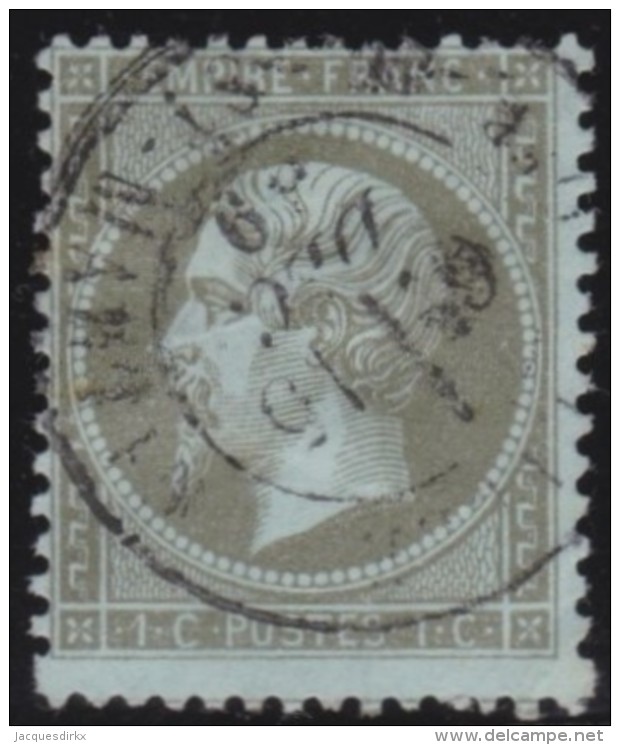 France    .      Y&amp;T    .    19        .     O     .      Oblitéré    .    /    .     Cancelled - 1862 Napoléon III.