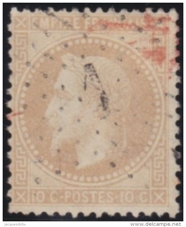 France    .      Y&amp;T    .    28       .     O     .      Oblitéré    .    /    .     Cancelled - 1863-1870 Napoléon III Lauré