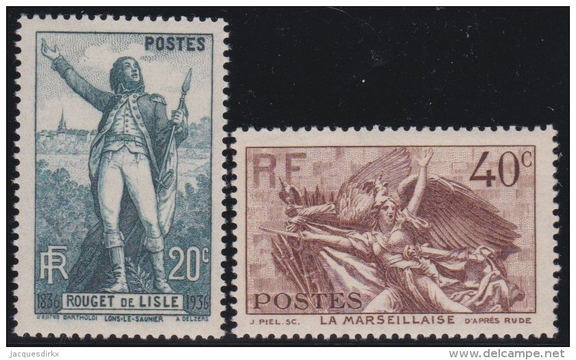 France    .      Y&amp;T    .      314/315       .        *    .    Neuf Avec Charniere  .    /    .     Mint-hinged - Unused Stamps