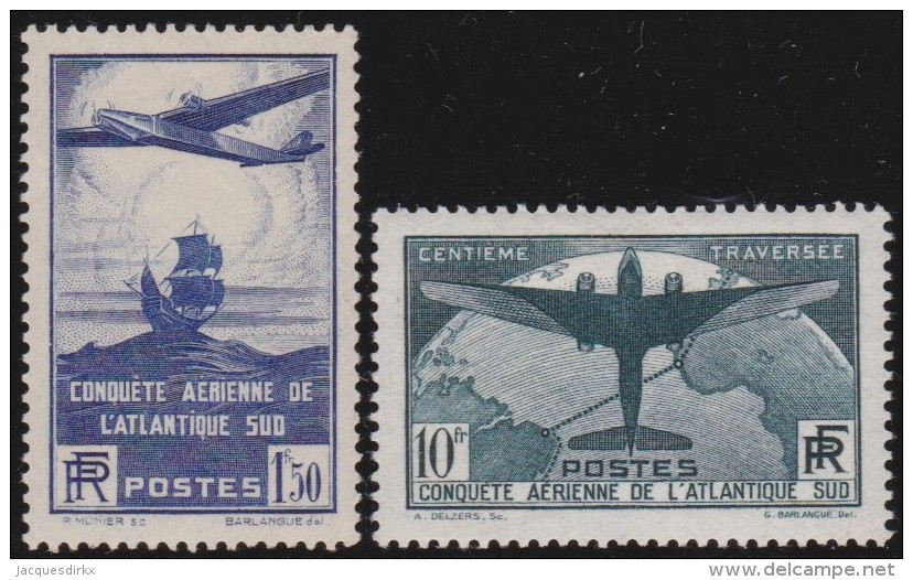 France    .      Y&amp;T    .      320/321      .        *    .    Neuf Avec Charniere  .    /    .     Mint-hinged - Neufs