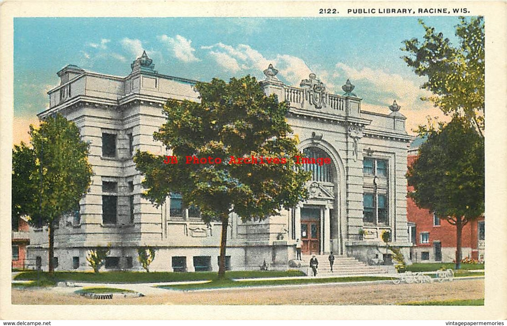 281035-Wisconsin, Racine, Public Library, E.A. Bishop No 2122 - Racine