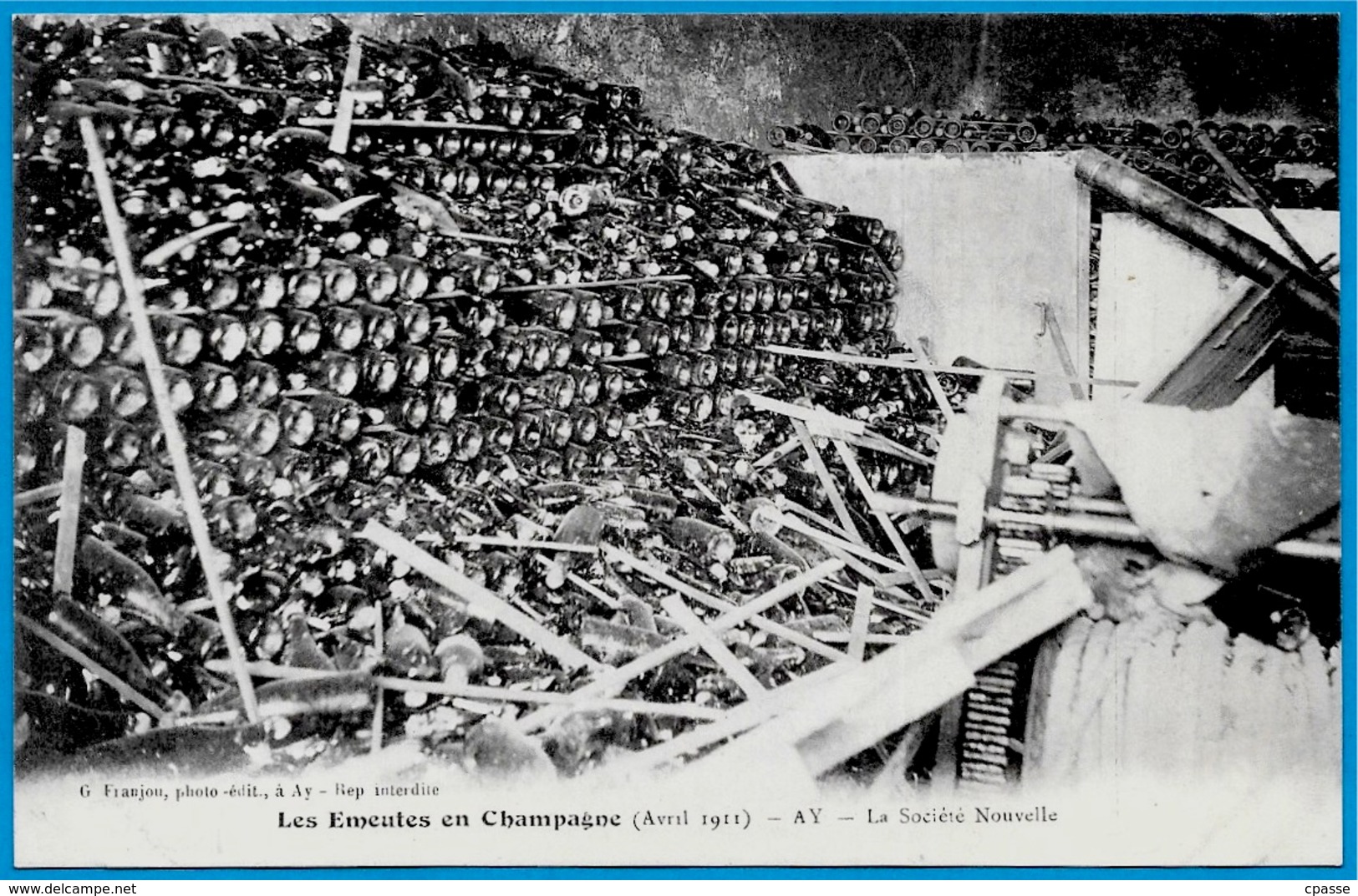 CPA 51 Les Emeutes En Champagne (Avril 1911) AY - La SOCIETE NOUVELLE ° G. Franjou ** Marne - Ay En Champagne