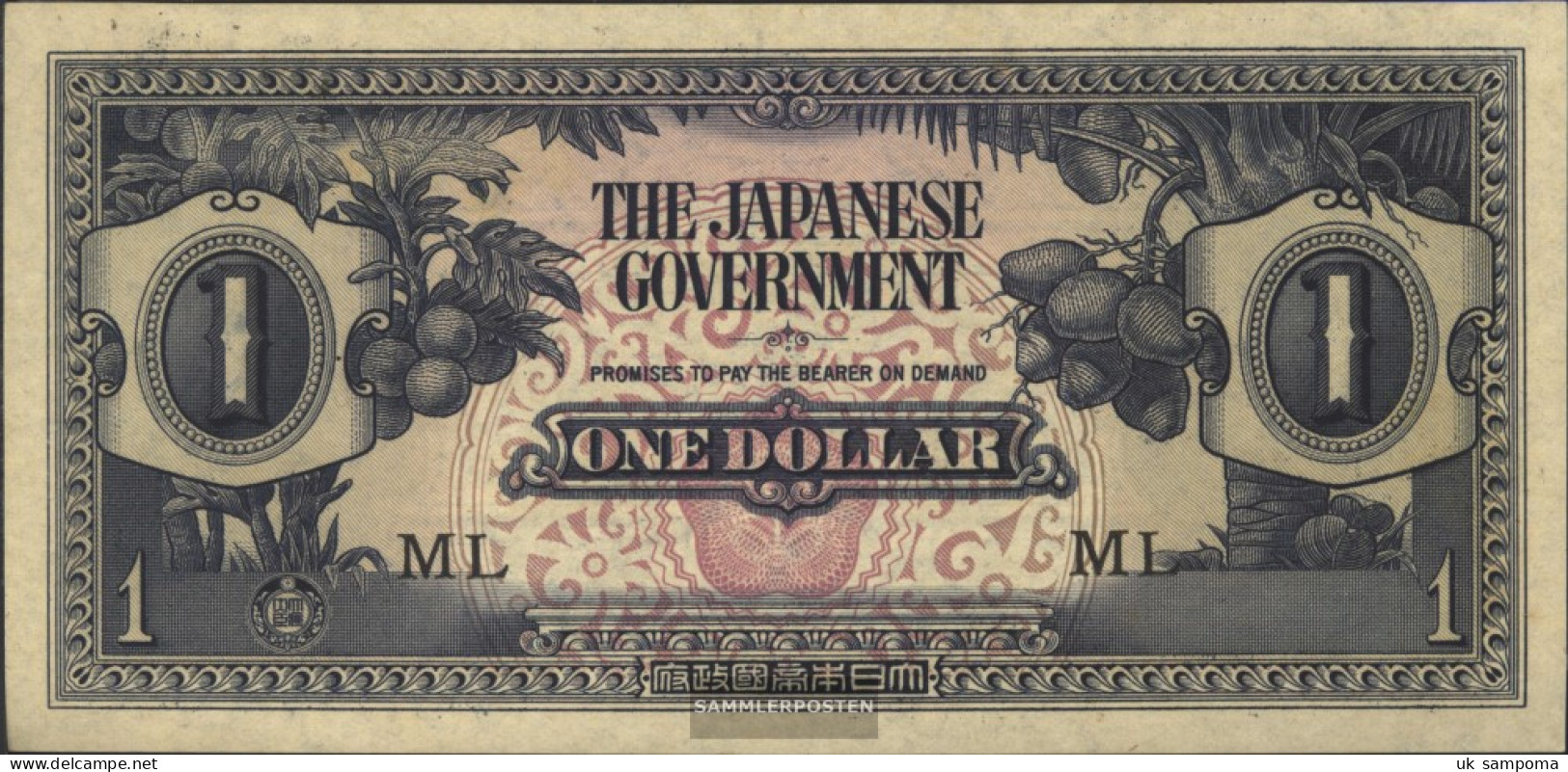 Malaysia Pick-number: M5b Uncirculated 1942 1 US Dollars - Malesia