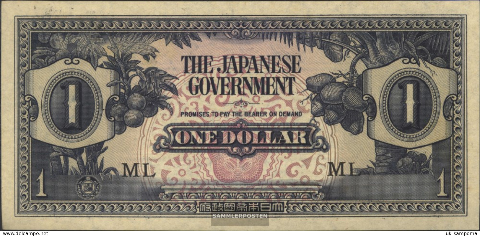 Malaysia Pick-number: M5b Uncirculated 1942 1 US Dollars - Malaysie