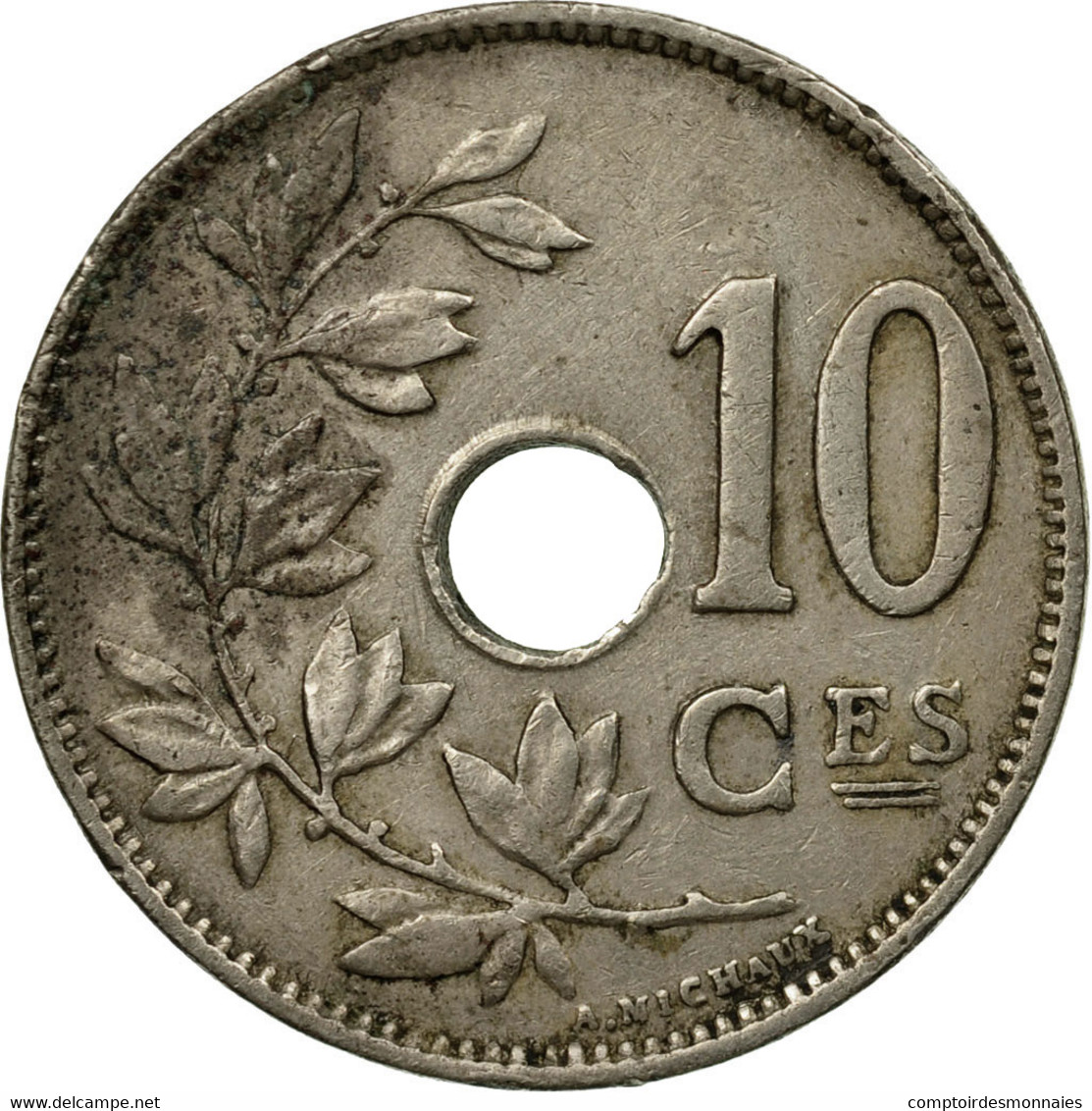 Monnaie, Belgique, 10 Centimes, 1928, B+, Copper-nickel, KM:85.1 - 10 Centimes