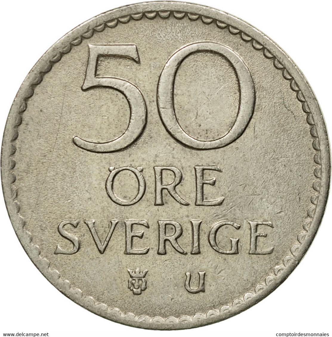 Monnaie, Suède, Gustaf VI, 50 Öre, 1970, TTB, Copper-nickel, KM:837 - Suède