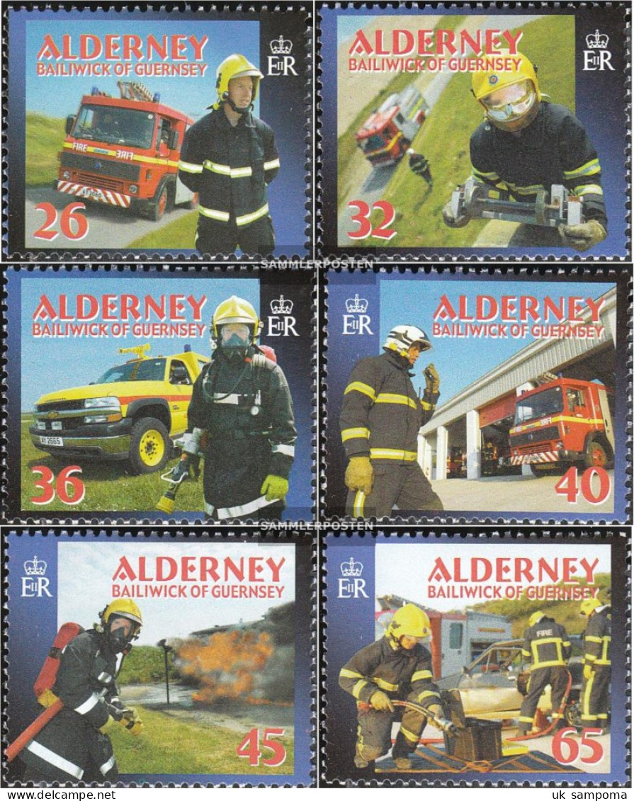 United Kingdom - Alderney 242-247 (complete Issue) Unmounted Mint / Never Hinged 2004 Fire - Alderney