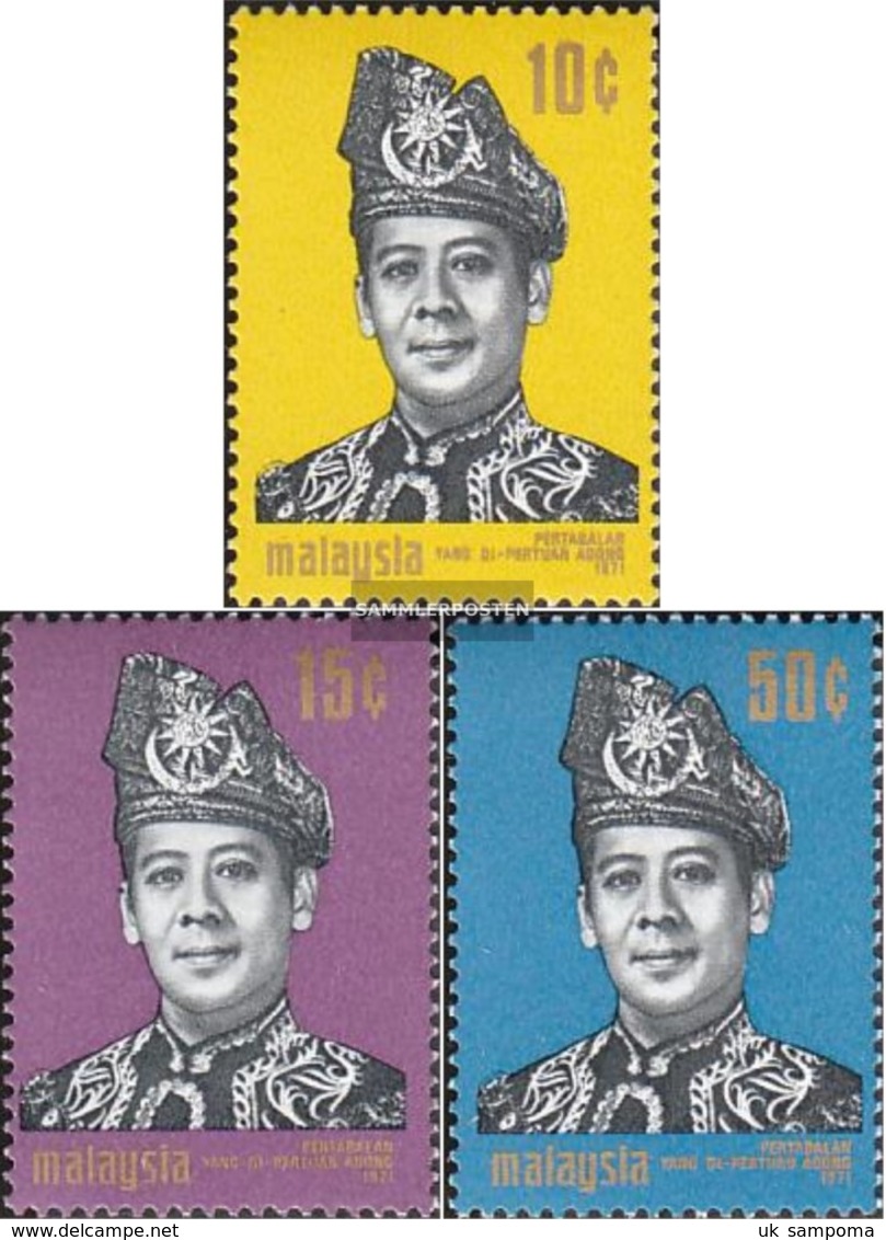 Malaysia 76-78 (complete Issue) Unmounted Mint / Never Hinged 1971 King Abdul Halim - Malaysia (1964-...)