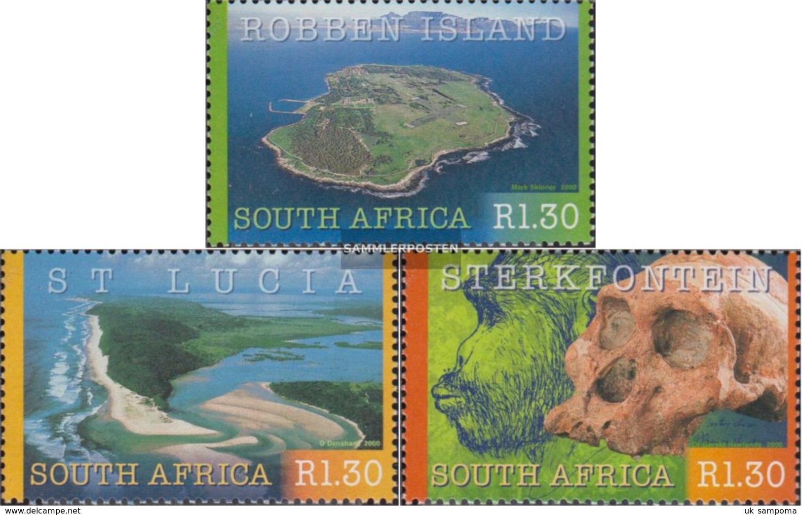 South Africa 1278-1280 (complete.issue.) Unmounted Mint / Never Hinged 2000 UNESCO Welterbe - Unused Stamps