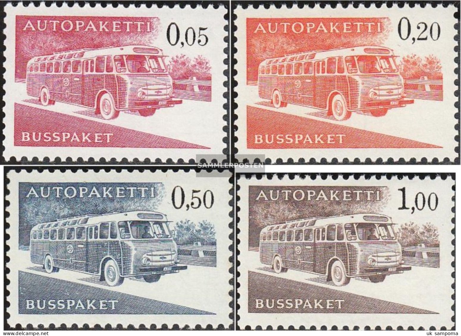 Finland AP10x-AP13x (complete Issue) Unmounted Mint / Never Hinged 1963 Autopaketmarken - Parcel Post
