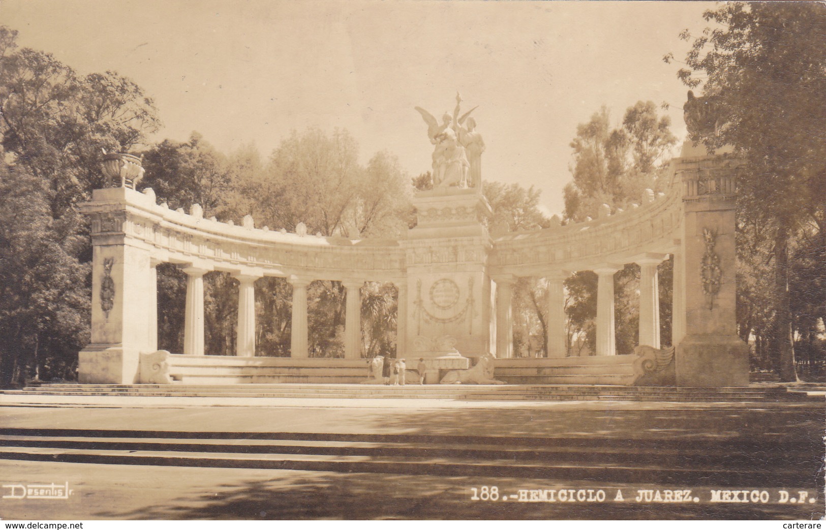 CARTE PHOTO,MEXIQUE,MEXICO,HEMECICLO JUAREZ,1946 - Mexique