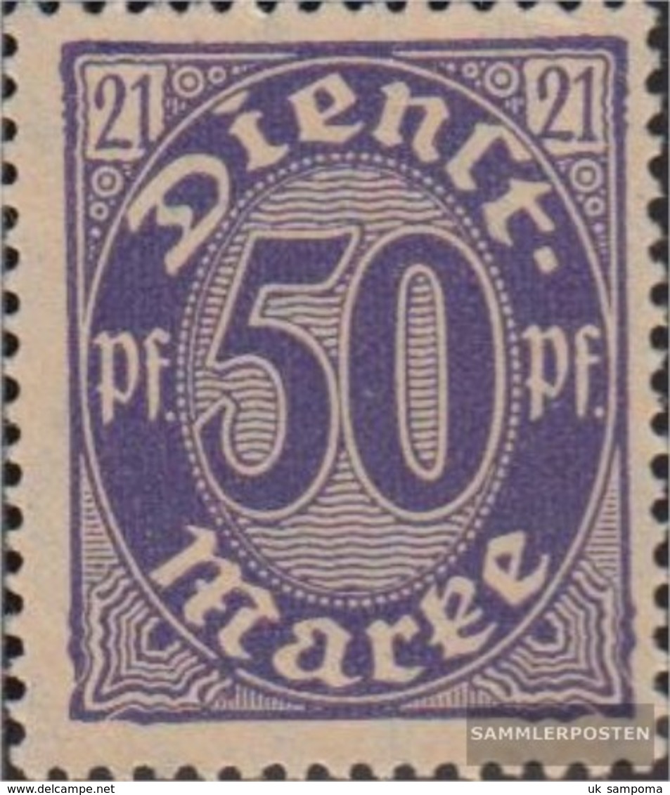 German Empire D21I, Oval Under M Of Stamp Broken With Hinge 1920 Numbers With 21 - Unused Stamps