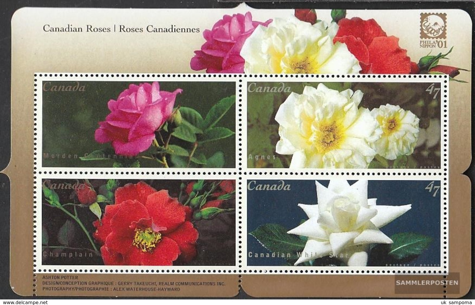 Canada Block57 (complete Issue) Unmounted Mint / Never Hinged 2001 Rosen - Ungebraucht