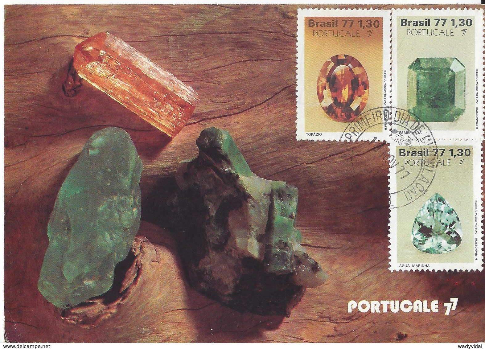 BRAZIL - 1977 - MAXIMUM CARD - MINERALS - PRECIOUS STONES ......... WNV - Cartoline Maximum