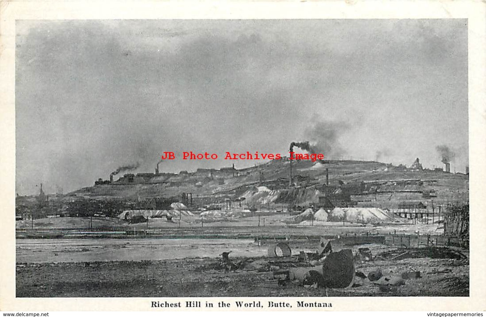 281455-Montana, Butte, Mining Scene, Richest Hill In The World, Mine, 1945 PM, Silver Bow News By Graycraft - Butte