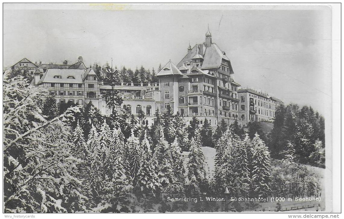 AK 0036  Semmering - Südbahnhotel Im Winterzauber / Verlag Frank Um 1921 - Semmering