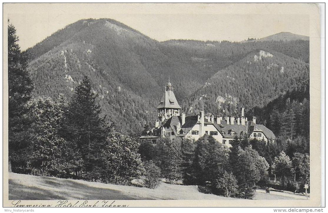 AK 0036  Semmering - Hotel Erzherzog Johann / Verlag Grapha Um 1920-30 - Semmering