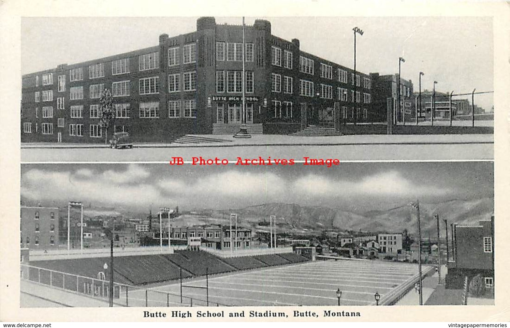 281457-Montana, Butte, High School & Stadium, Silver Bow News By Graycraft - Butte