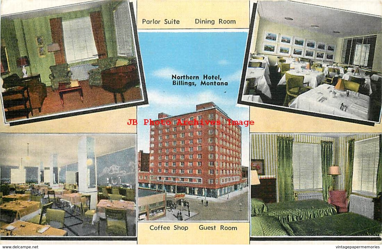 281469-Montana, Billings, Northern Hotel, Multi-View, Scenes, EC Kropp No 32874N - Billings