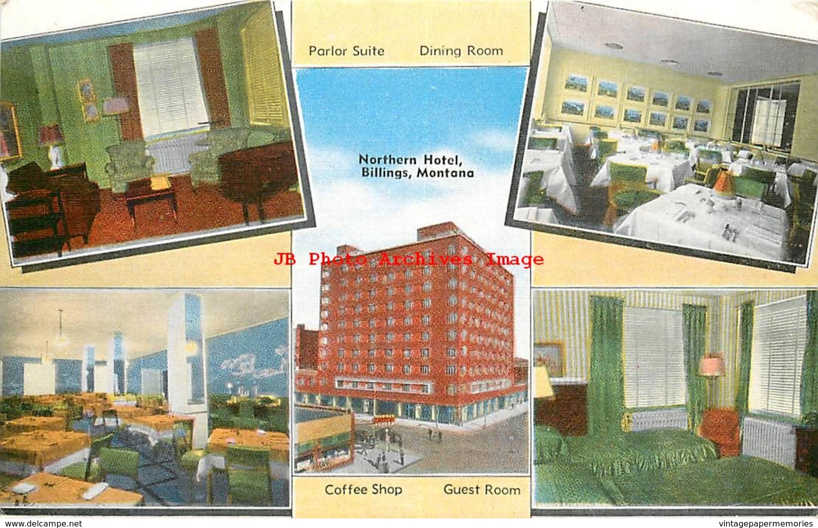 281471-Montana, Billings, Northern Hotel, Multi-View, Scenes, EC Kropp No 32874N - Billings