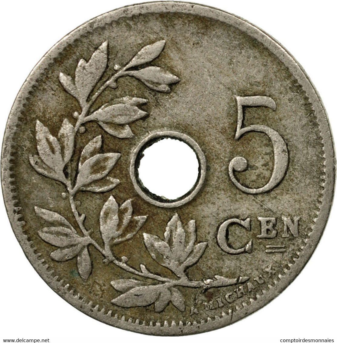 Monnaie, Belgique, 5 Centimes, 1905, TB+, Copper-nickel, KM:55 - 5 Cent