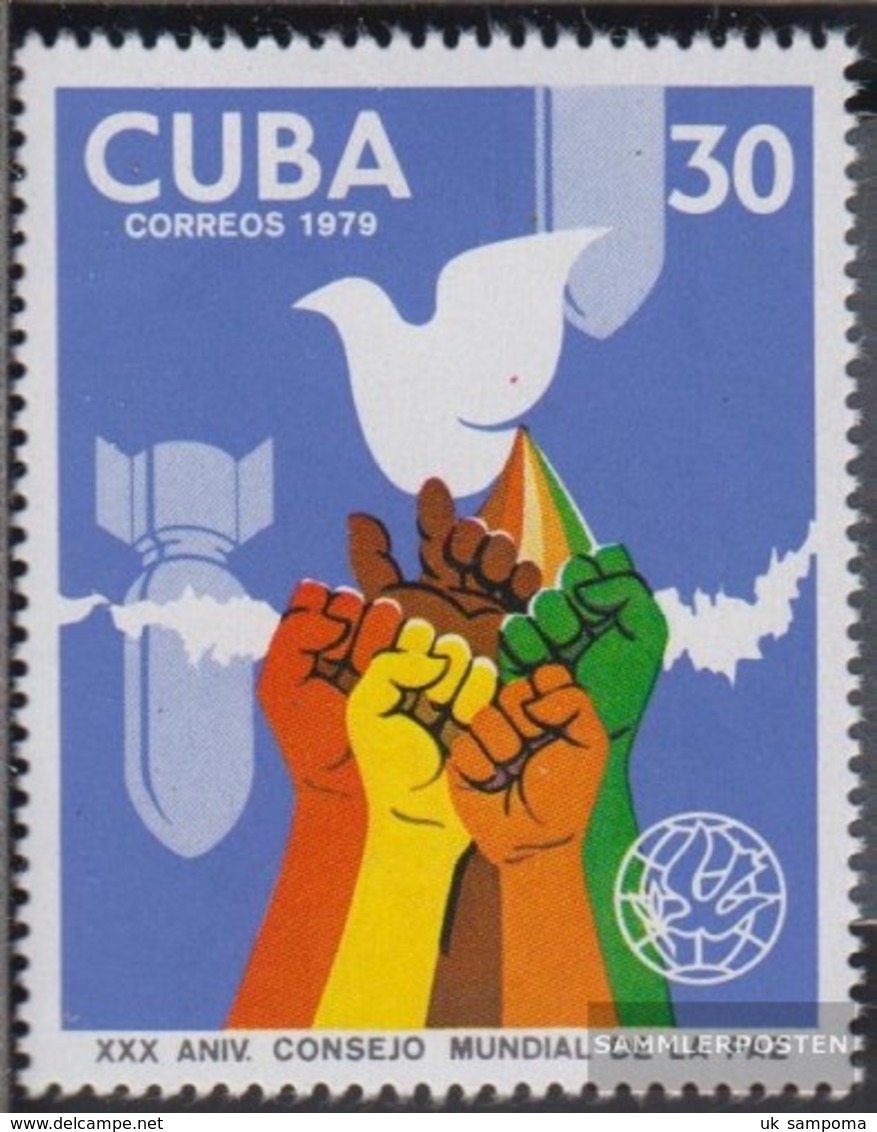 Cuba 2411 (complete.issue.) Unmounted Mint / Never Hinged 1979 Friedensrat - Unused Stamps