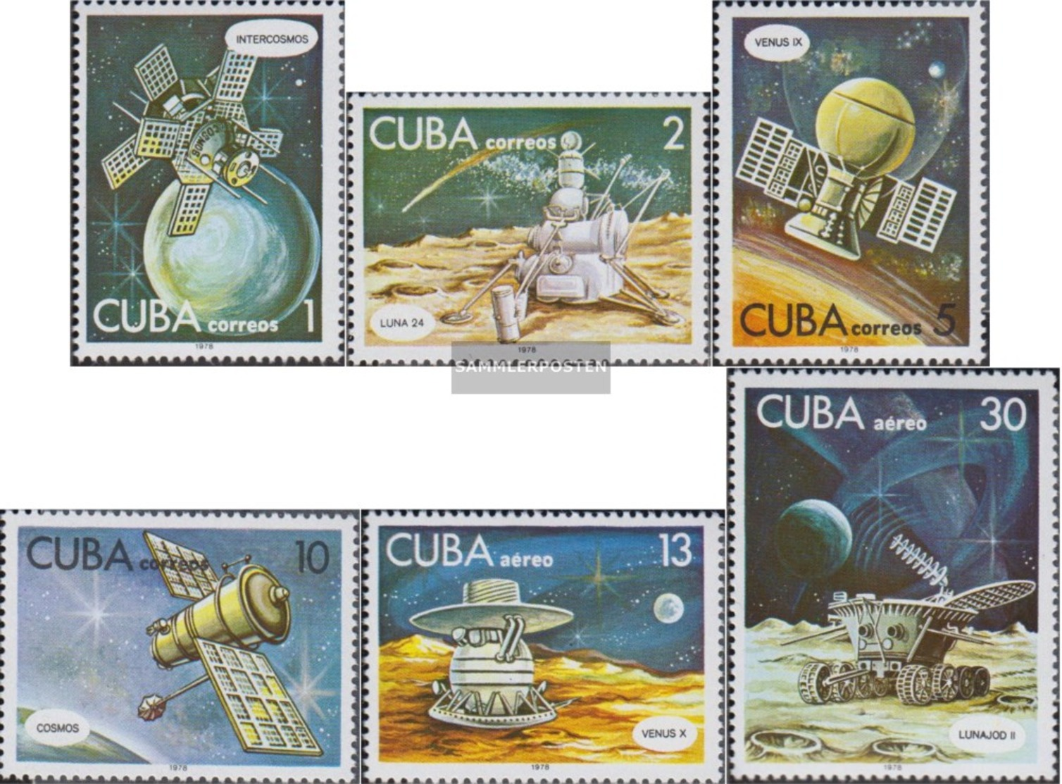 Kuba 2286-2291 (completa Edizione) MNH 1978 Giorno Il Spazio - Nuevos