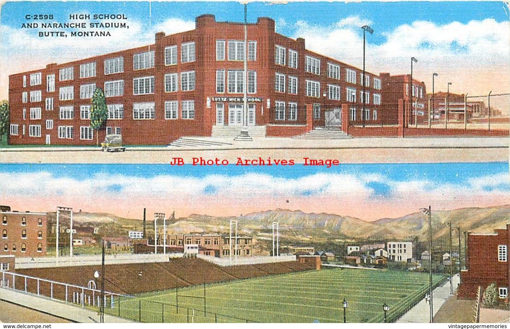 281493-Montana, Butte, High School & Naranche Stadium, EC Kropp No 13669 - Butte