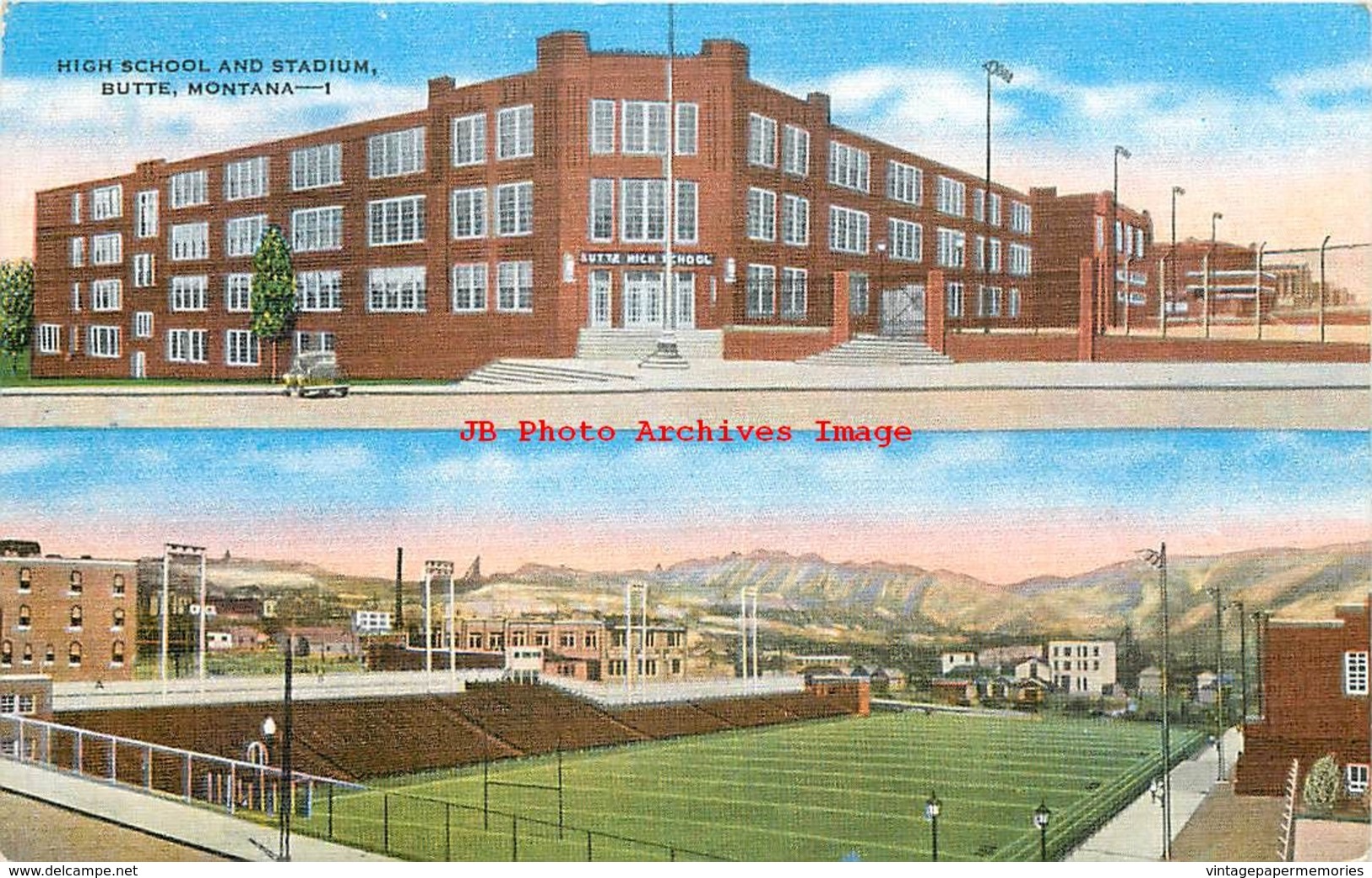 281495-Montana, Butte, High School & Naranche Stadium, EC Kropp No 13669 - Butte