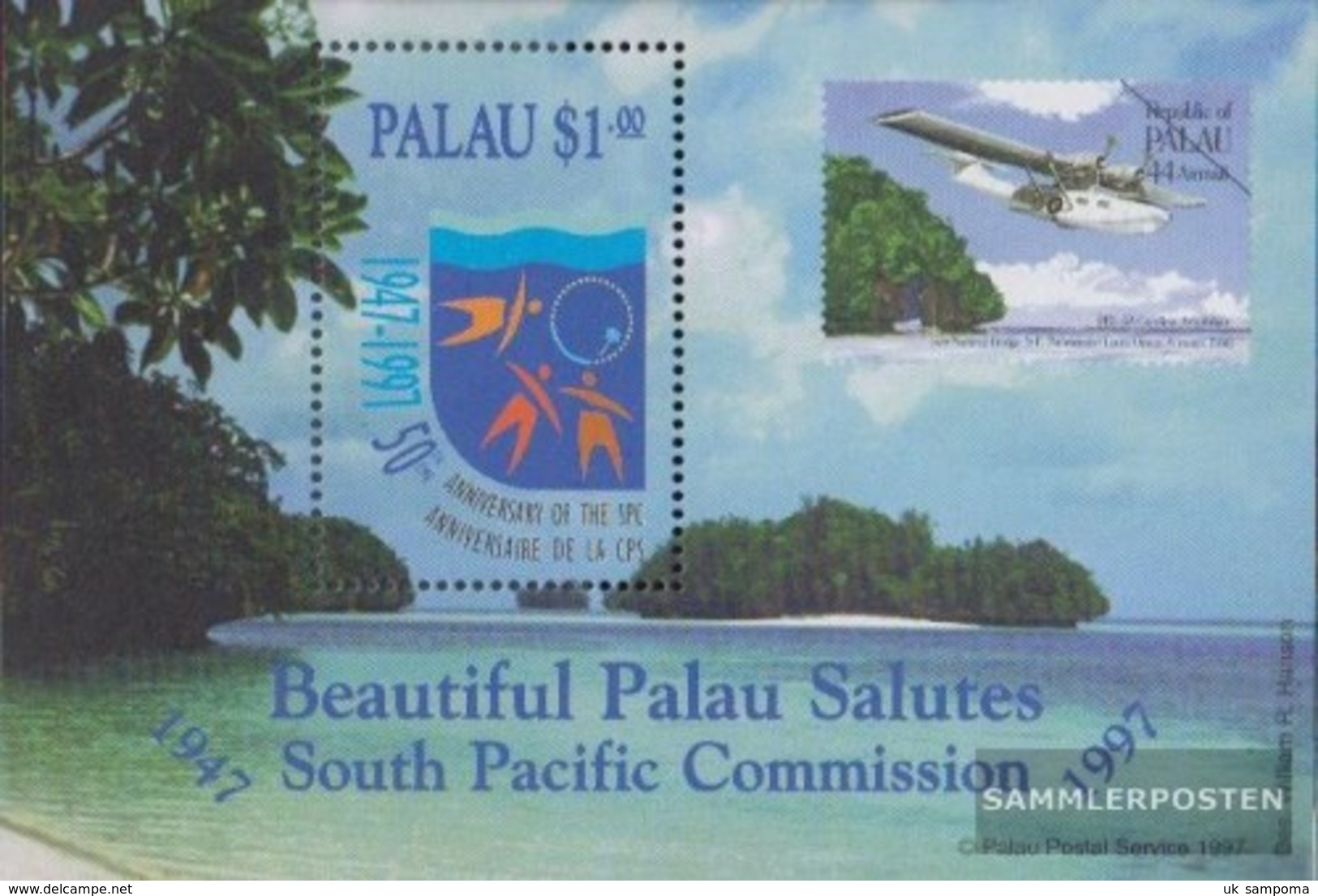 Palau-Islands Block50 (complete Issue) Unmounted Mint / Never Hinged 1997 Südpazifik Commission - Palau