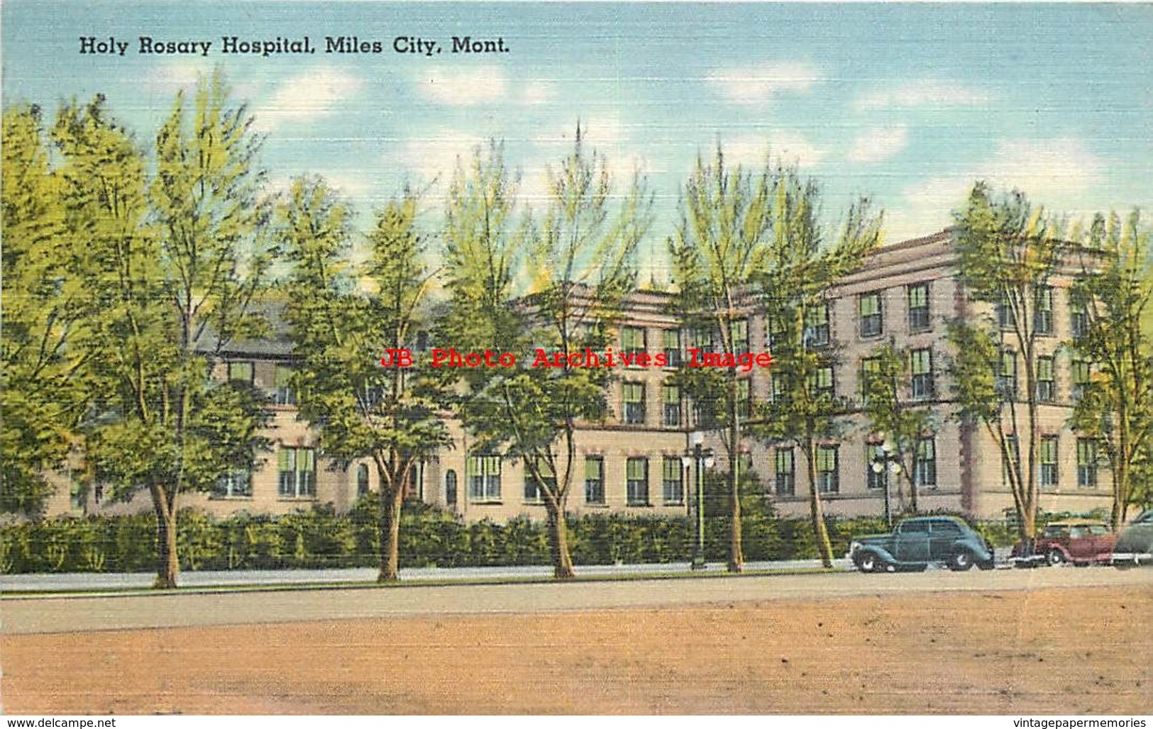 281513-Montana, Miles City, Holy Rosary Hospital, Foster Drug Co By Tichnor Bros No 72698 - Miles City