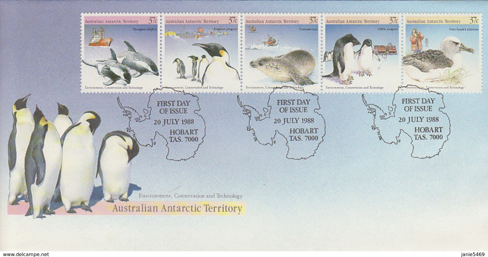 Australian Antarctic Territory 1988 Environment FDC - FDC