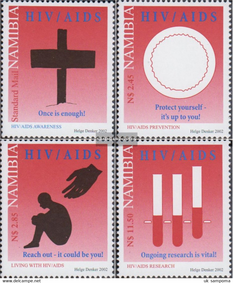 Namibia - Southwest 1093-1096 (complete Issue) Unmounted Mint / Never Hinged 2002 Warning Before AIDS - Namibia (1990- ...)