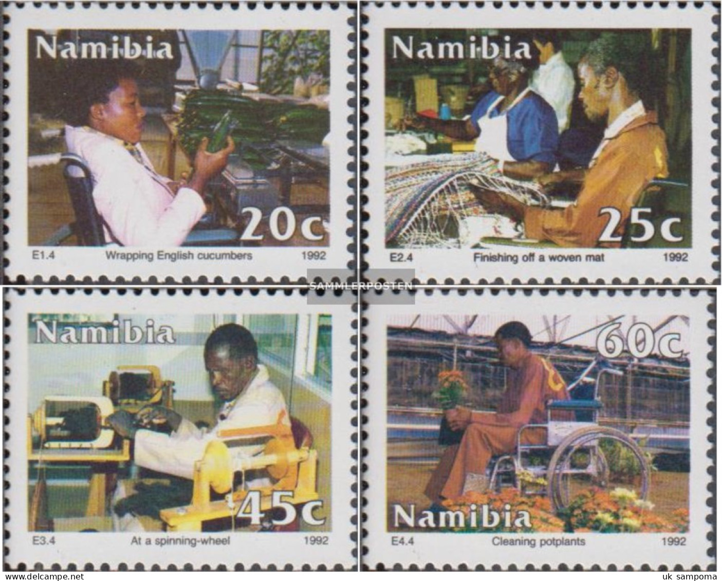 Namibia - Southwest 731-734 (complete Issue) Unmounted Mint / Never Hinged 1992 Equality The Behintheten - Namibia (1990- ...)