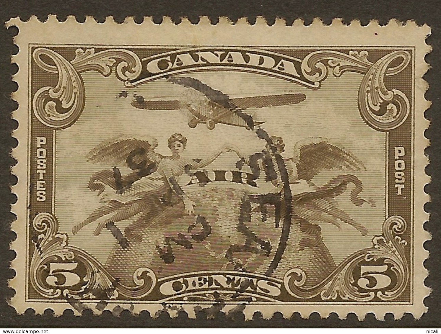 CANADA 1928 5c Air SG 275 U #IM222 - Poste Aérienne