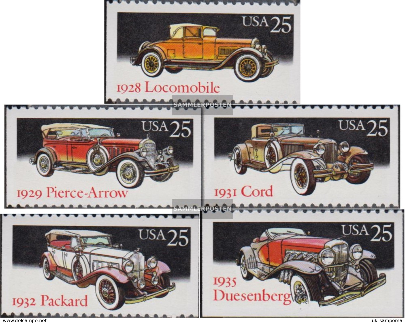 U.S. 1997-2001 (complete Issue) Unmounted Mint / Never Hinged 1988 Old Automobile - Unused Stamps