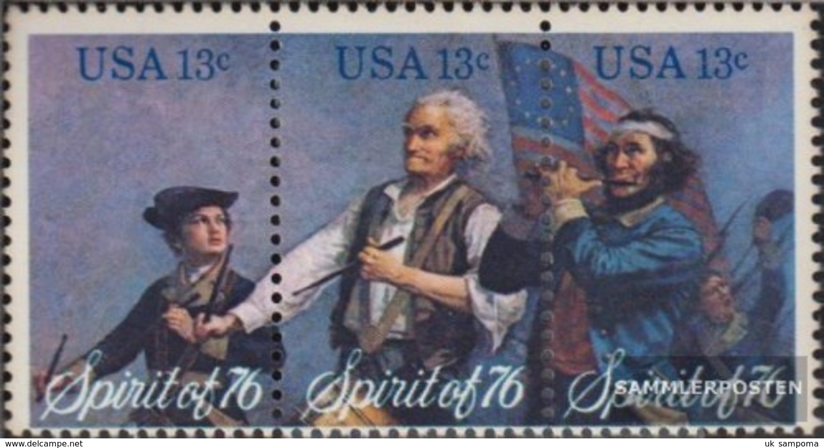 U.S. 1197-1199 Triple Strip (complete.issue.) Unmounted Mint / Never Hinged 1976 Independence -the Spirit Of 1776 - Unused Stamps