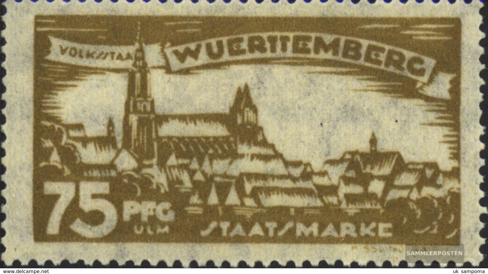 Württemberg D277 Tested Fine Used / Cancelled 1920 Farewell Edition - Other & Unclassified